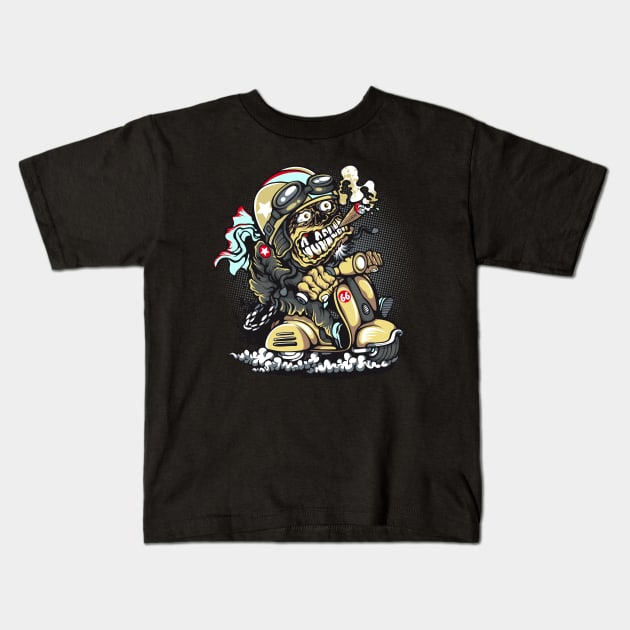 Ride with me! Kids T-Shirt by viSionDesign